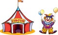 Clowns, circus, big top, harlequin